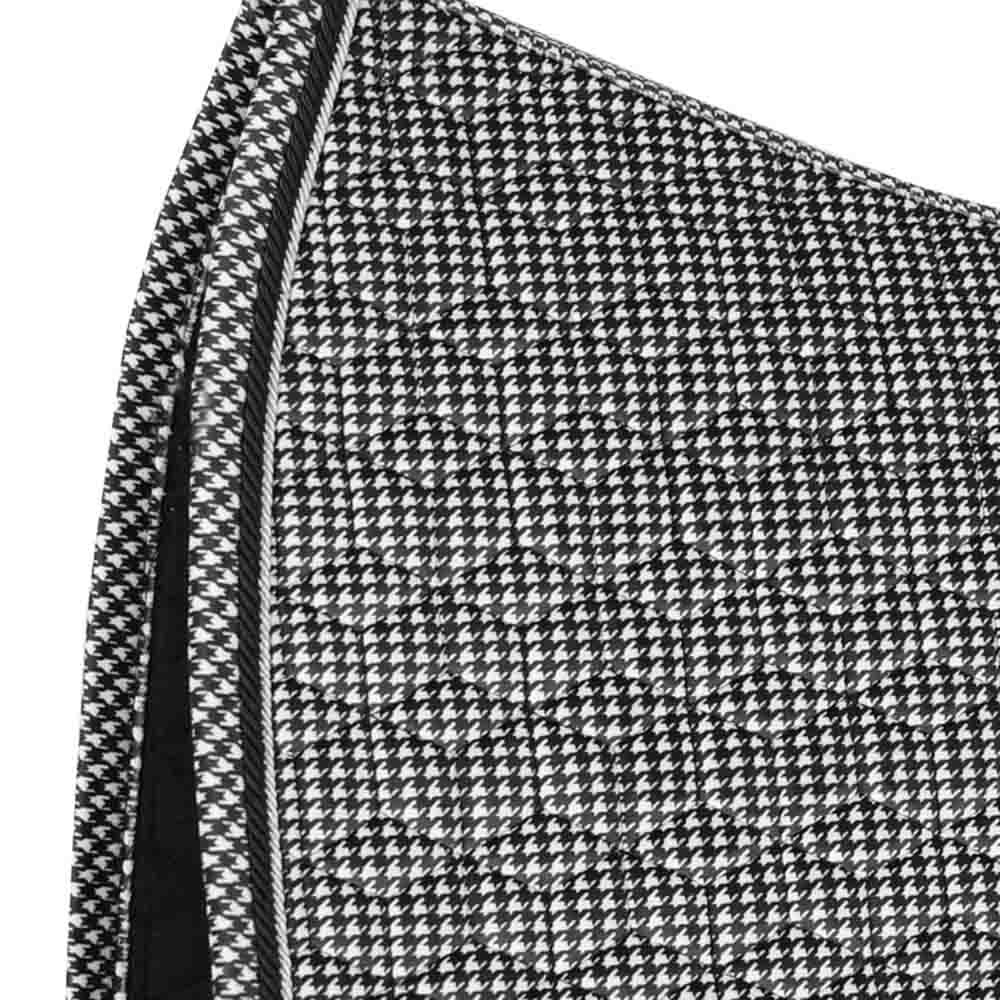 Dressage Saddle Pad Pied-de-Poule Black