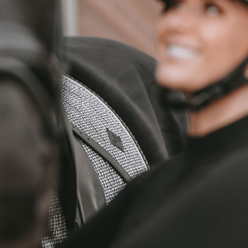 Dressage Saddle Pad Pied-de-Poule Black