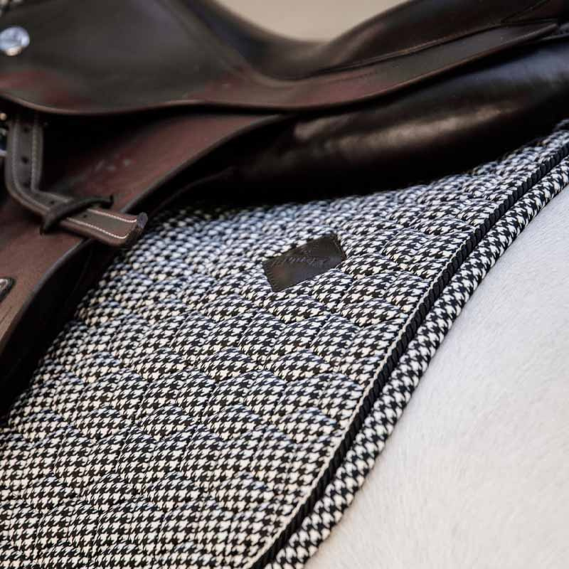 Saddle Pad Pied-de-Poule Black
