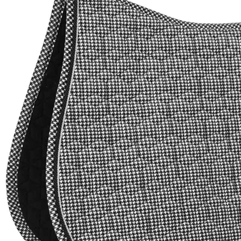 Saddle Pad Pied-de-Poule Black
