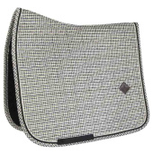 Dressage Saddle Pad Pied-de-Poule Brown Dressage Saddle Pad Pied-de-Poule Brown