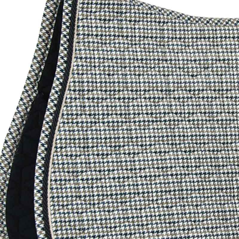 Saddle Pad Pied-de-Poule Brown