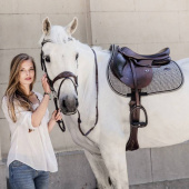 Saddle Pad Pied-de-Poule Brown Saddle Pad Pied-de-Poule Brown
