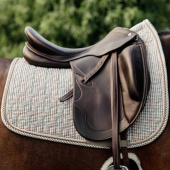 Dressage Saddle Pad Pied-de-Poule Beige Dressage Saddle Pad Pied-de-Poule Beige