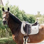 Dressage Saddle Pad Pied-de-Poule Beige Dressage Saddle Pad Pied-de-Poule Beige