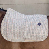 Saddle Pad Pied-de-Poule Beige Saddle Pad Pied-de-Poule Beige