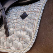 Saddle Pad Pied-de-Poule Beige Saddle Pad Pied-de-Poule Beige
