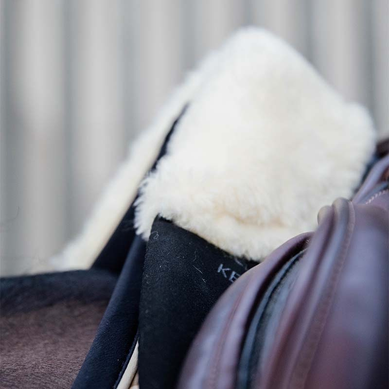 Saddle Pad Sheepskin Impact Equalizer Black
