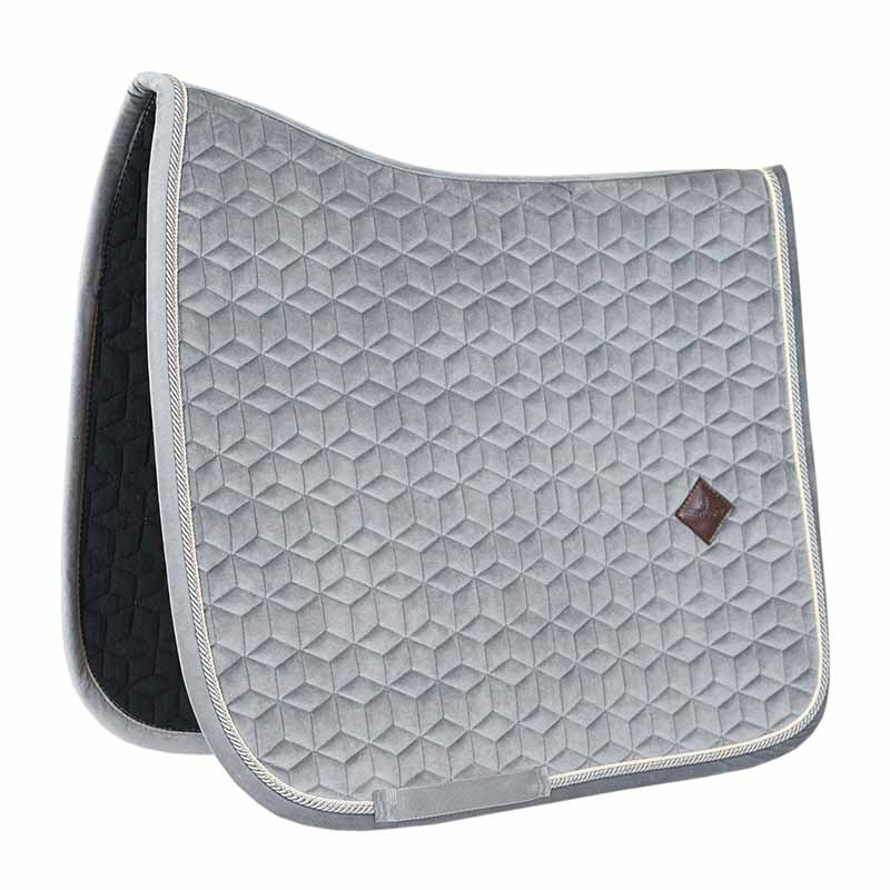 Dressage Saddle Pad Basic Velvet Grey