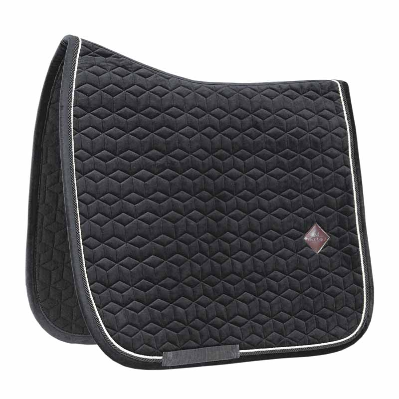 Dressage Saddle Pad Basic Velvet Black
