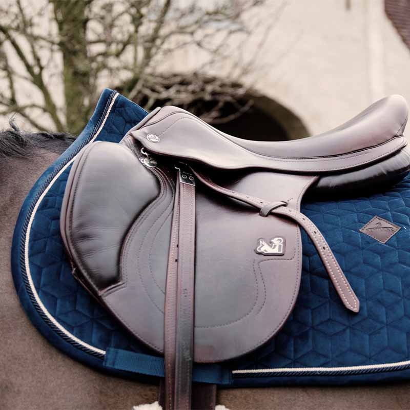 Saddle Pad Basic Velvet Navy