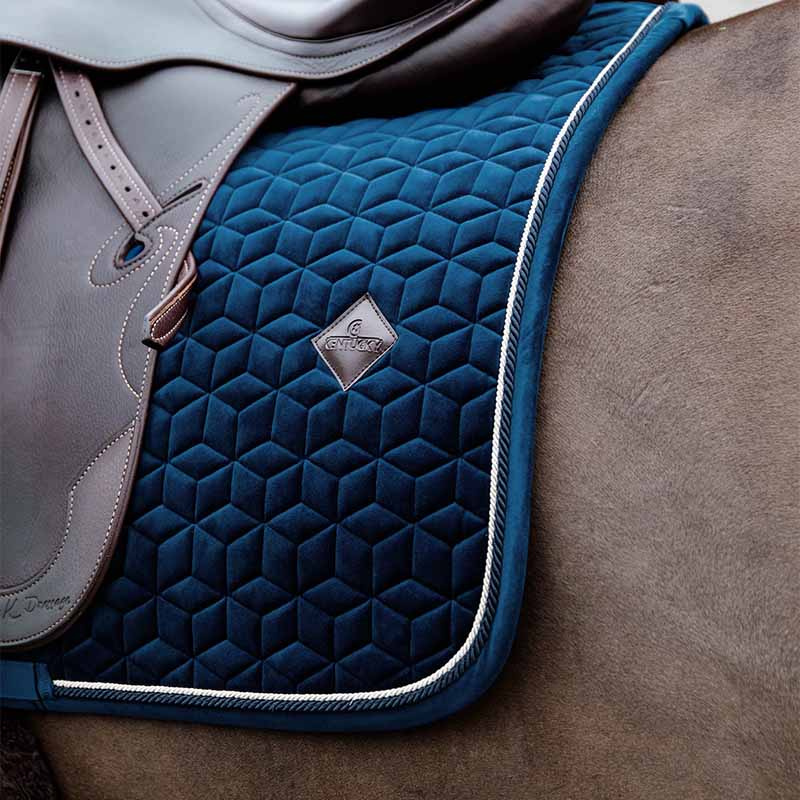 Saddle Pad Basic Velvet Navy