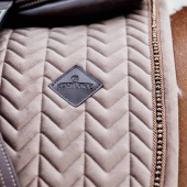 Saddle Pad Velvet Pearls Beige Saddle Pad Velvet Pearls Beige