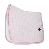 Dressage Saddle Pad Velvet Pearls Pink