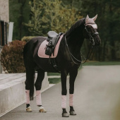 Dressage Saddle Pad Velvet Pearls Pink Dressage Saddle Pad Velvet Pearls Pink