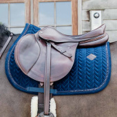 Saddle Pad Velvet Pearls Navy Saddle Pad Velvet Pearls Navy