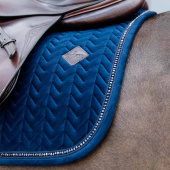 Saddle Pad Velvet Pearls Navy Saddle Pad Velvet Pearls Navy