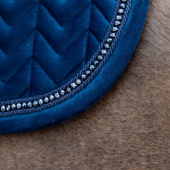 Saddle Pad Velvet Pearls Navy Saddle Pad Velvet Pearls Navy