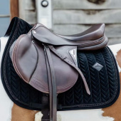 Saddle Pad Velvet Pearls Black Saddle Pad Velvet Pearls Black