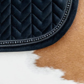 Saddle Pad Velvet Pearls Black Saddle Pad Velvet Pearls Black