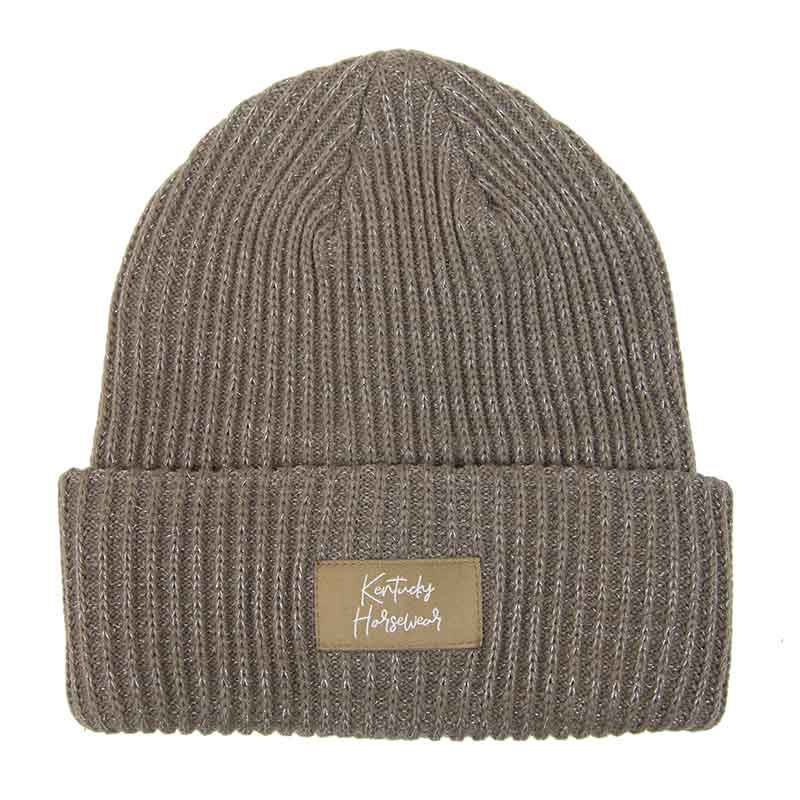 Beanie Hat Glitter Beige