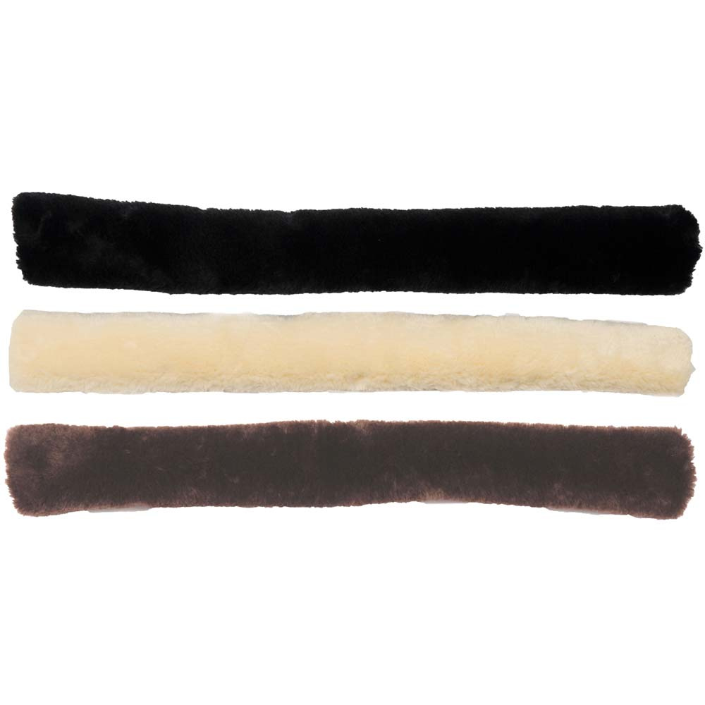 Breastplate Cover Sheepskin Black