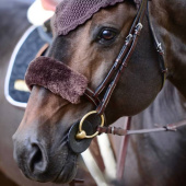 Noseband Cover Sheepskin Brown Noseband Cover Sheepskin Brown