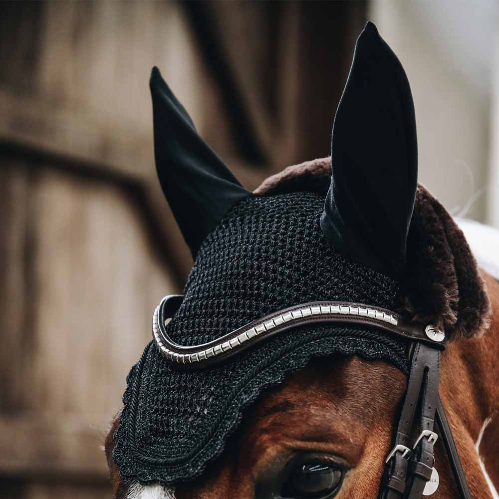 Fly Ear Bonnet Black