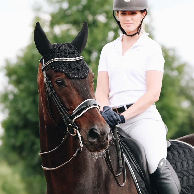 Ear Bonnet Wellington Sparkling Black