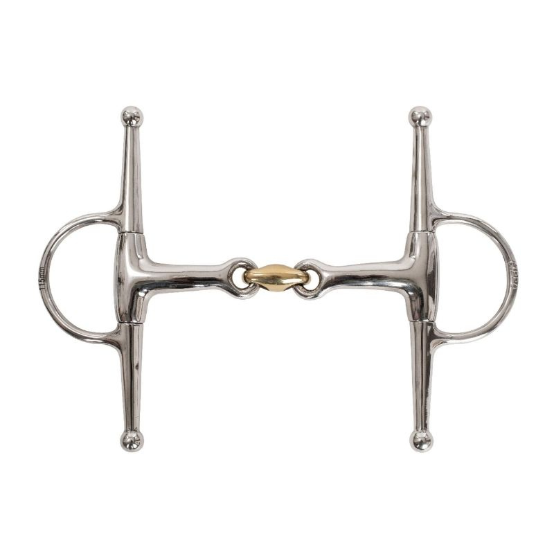 Full Cheek Bit Double Jointed Curved