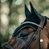 Ear Bonnet Wellington Leather Black Ear Bonnet Wellington Leather Black