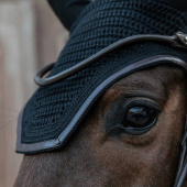 Ear Bonnet Wellington Leather Black Ear Bonnet Wellington Leather Black