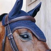 Ear Bonnet Wellington Leather Dark Navy Ear Bonnet Wellington Leather Dark Navy