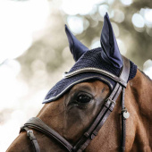 Ear Bonnet Wellington Leather Dark Navy Ear Bonnet Wellington Leather Dark Navy