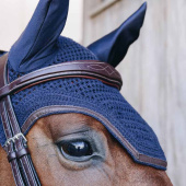 Ear Bonnet Wellington Leather Dark Navy Ear Bonnet Wellington Leather Dark Navy