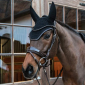Ear Bonnet Wellington Leather Soundless Black Ear Bonnet Wellington Leather Soundless Black