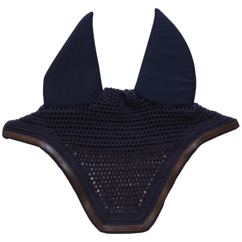 Ear Bonnet Wellington Leather Soundless Dark Navy