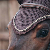 Ear Bonnet Long Stone & Pearl Brown Ear Bonnet Long Stone & Pearl Brown
