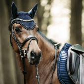 Ear Bonnet Long Stone & Pearl Dark Navy Ear Bonnet Long Stone & Pearl Dark Navy