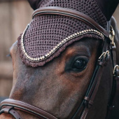 Ear Bonnet Long Stone & Pearl Soundless Brown Ear Bonnet Long Stone & Pearl Soundless Brown