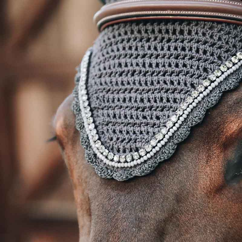 Ear Bonnet Long Stone & Pearl Soundless Grey