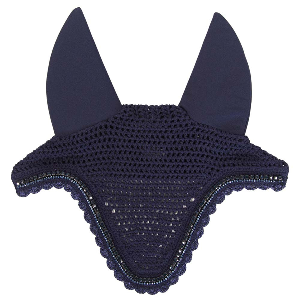 Ear Bonnet Long Stone & Pearl Soundless Dark Navy