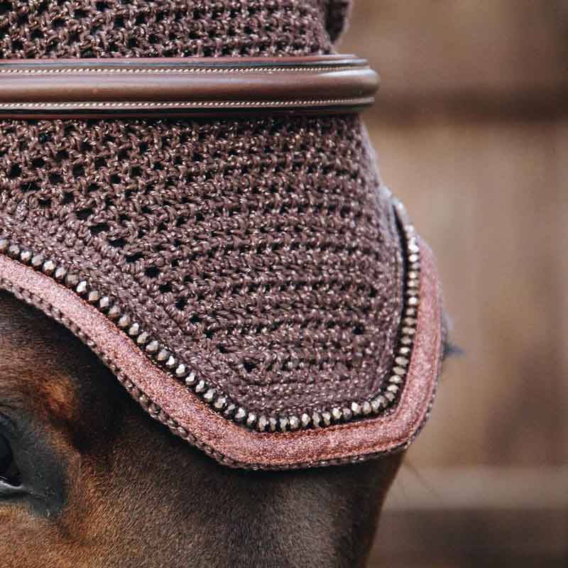 Ear Bonnet Wellington Glitter Brown