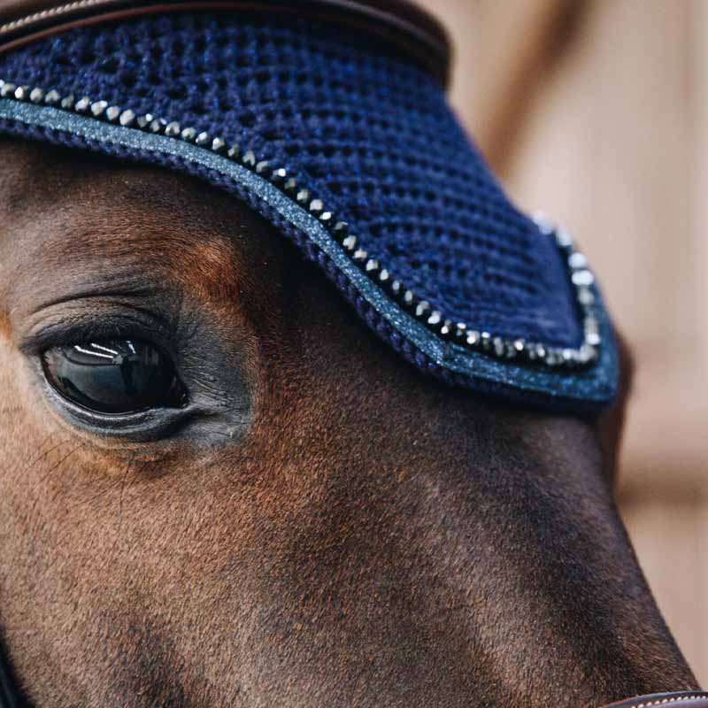 Ear Bonnet Wellington Glitter Dark Navy