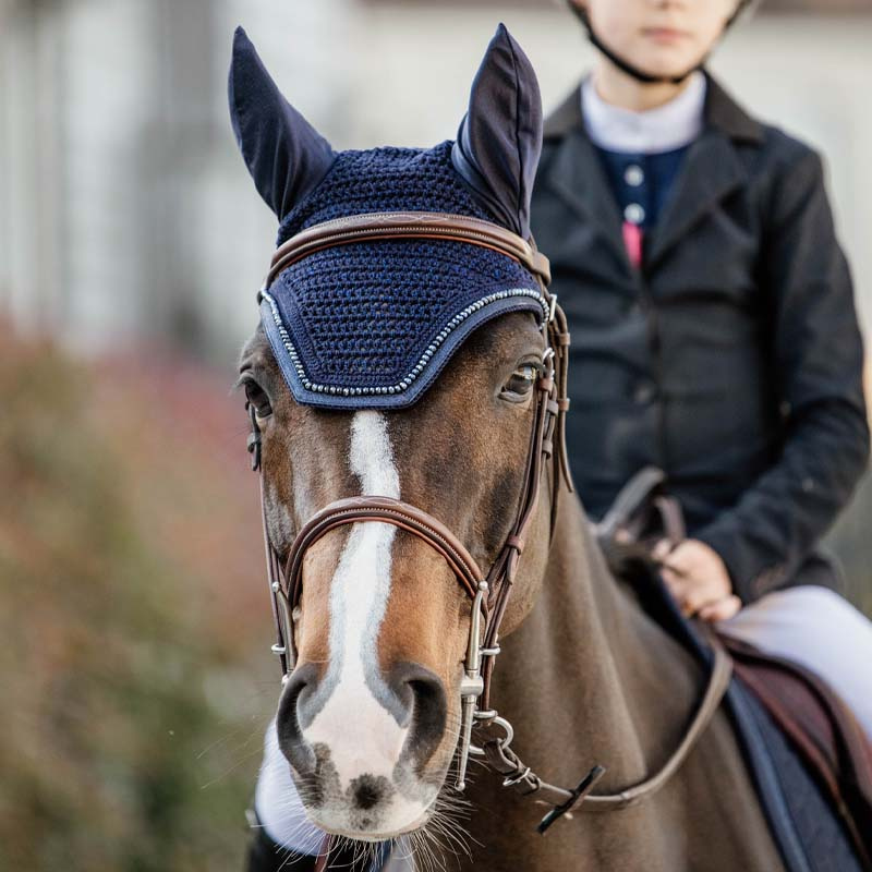 Ear Bonnet Wellington Glitter Dark Navy