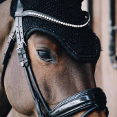 Ear Bonnet Wellington Glitter Soundless Black Ear Bonnet Wellington Glitter Soundless Black