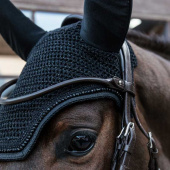 Ear Bonnet Wellington Glitter Soundless Black Ear Bonnet Wellington Glitter Soundless Black