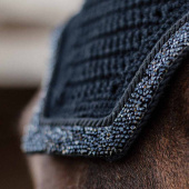 Ear Bonnet Wellington Glitter Stone Black Ear Bonnet Wellington Glitter Stone Black