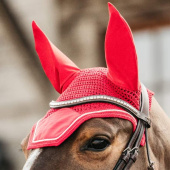 Ear Bonnet Wellington Velvet Red Ear Bonnet Wellington Velvet Red