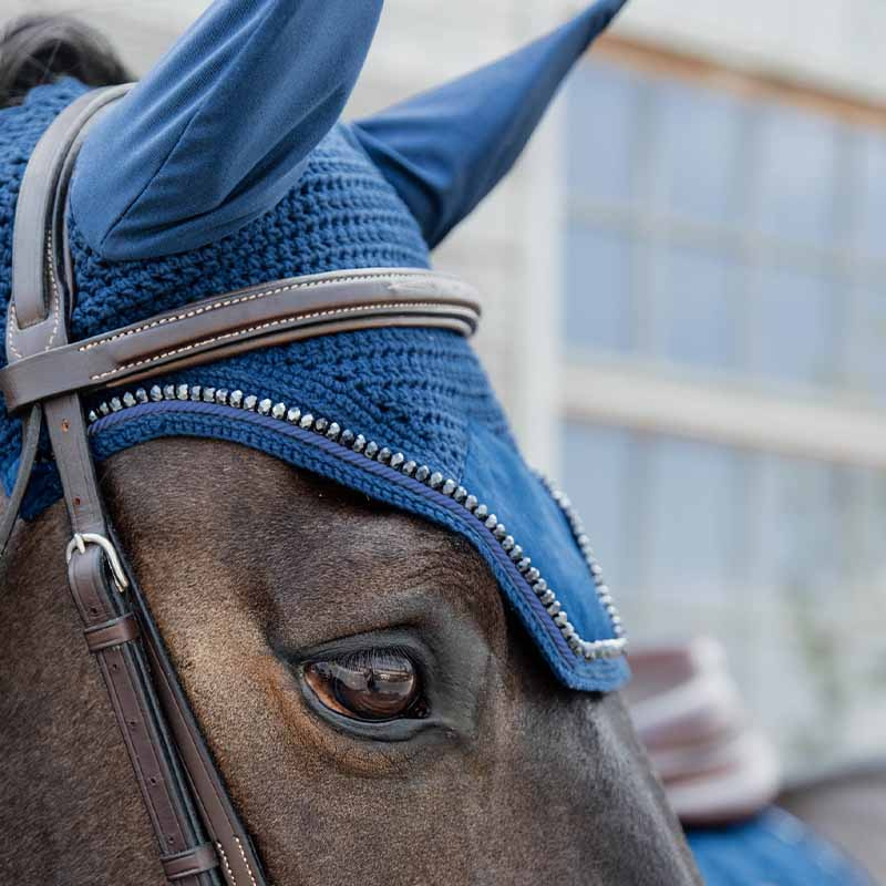 Fly Viel Wellington Velvet Pearls Navy Blue